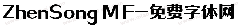 ZhenSong MF字体转换